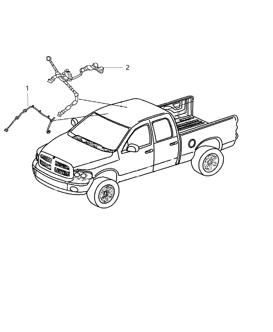 Mopar 68343003AA Wiring-Header