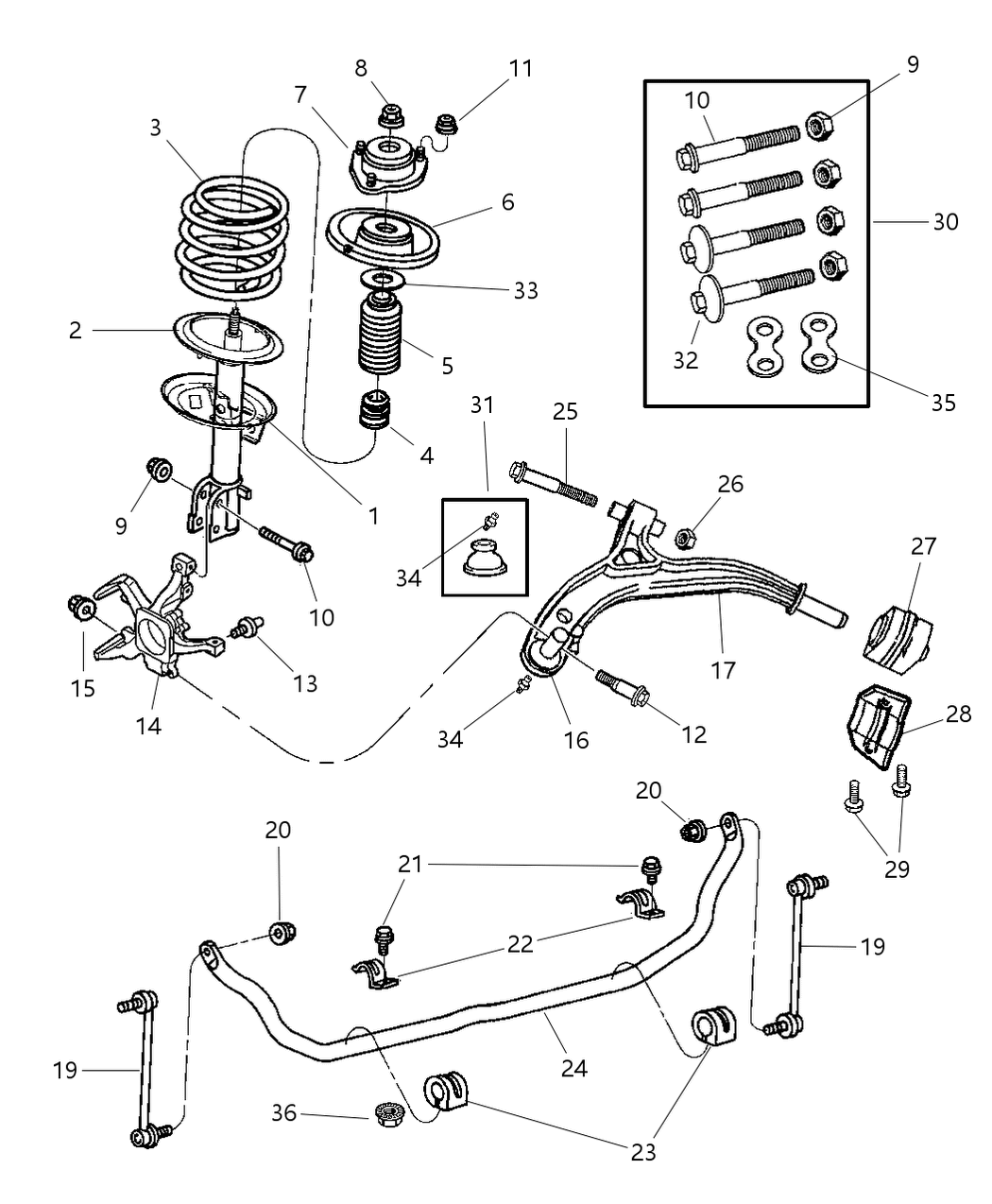 Mopar 5015934AA Front Steering Knuckle