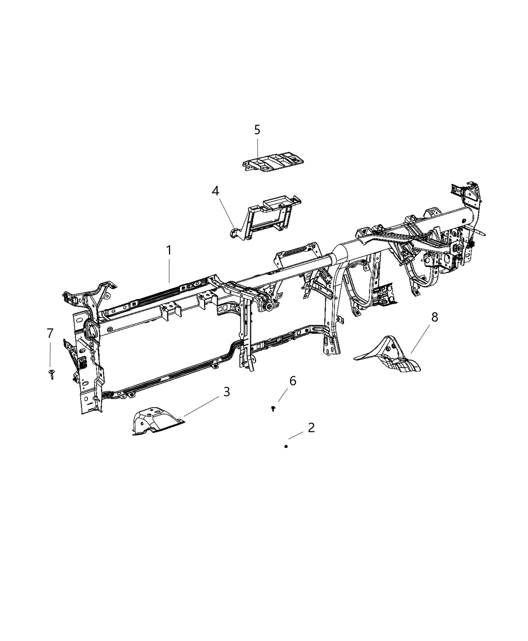 Mopar 68366490AB Pan-Instrument Panel