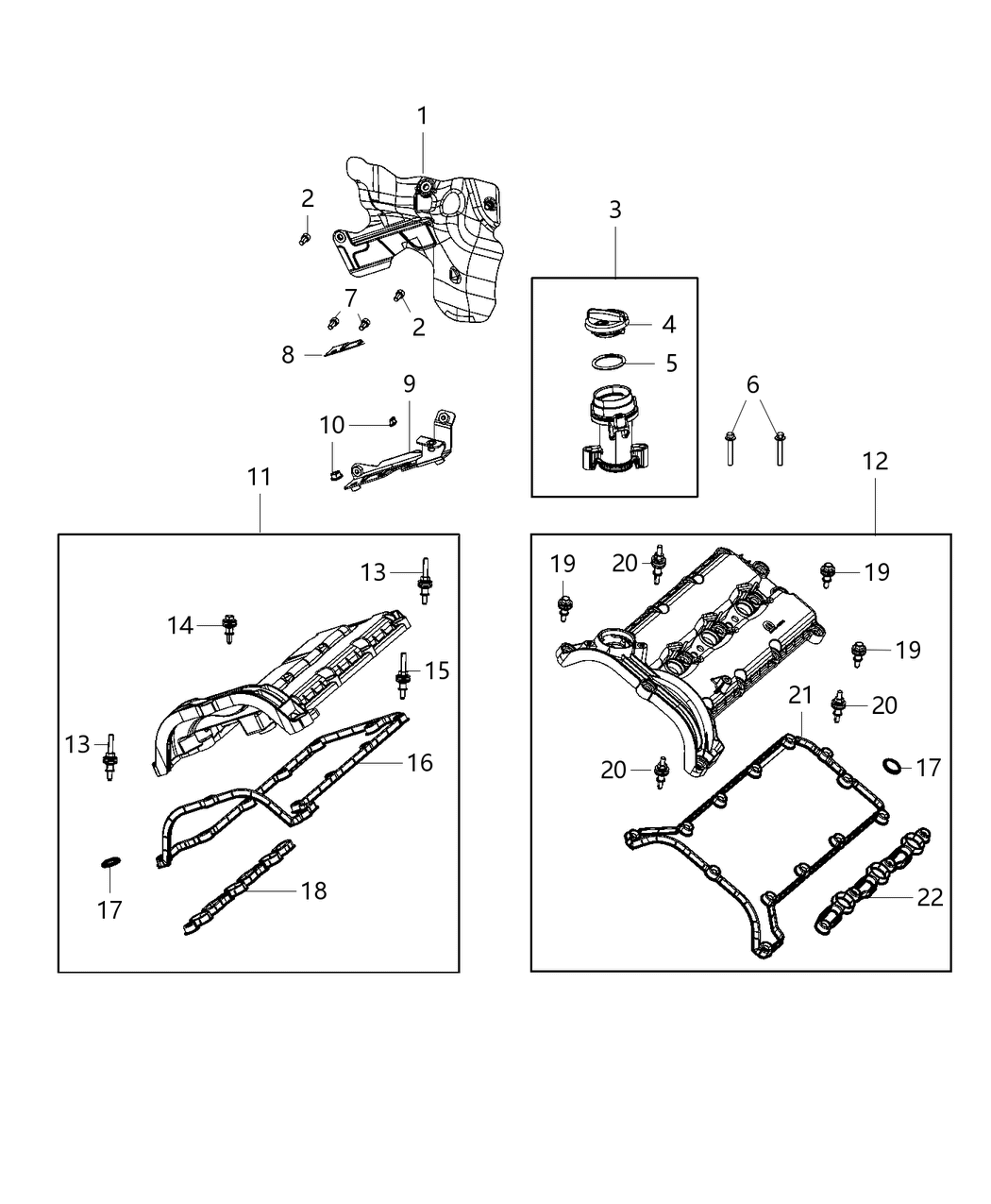 Mopar 68286499AA O Ring-Oil Filler Cap