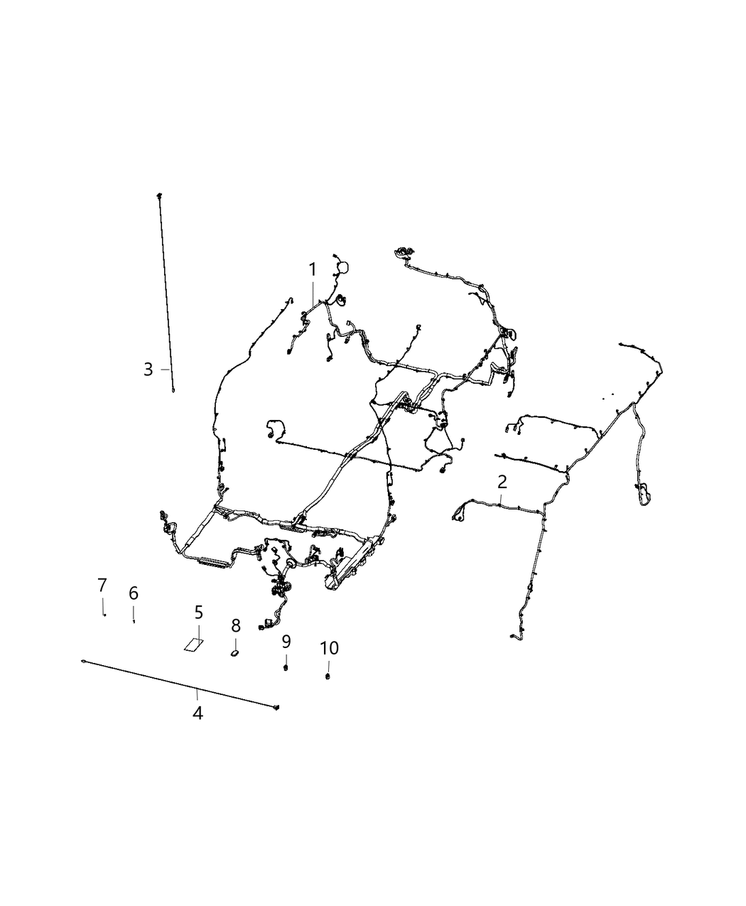 Mopar 68364597AB Wiring-Body Left