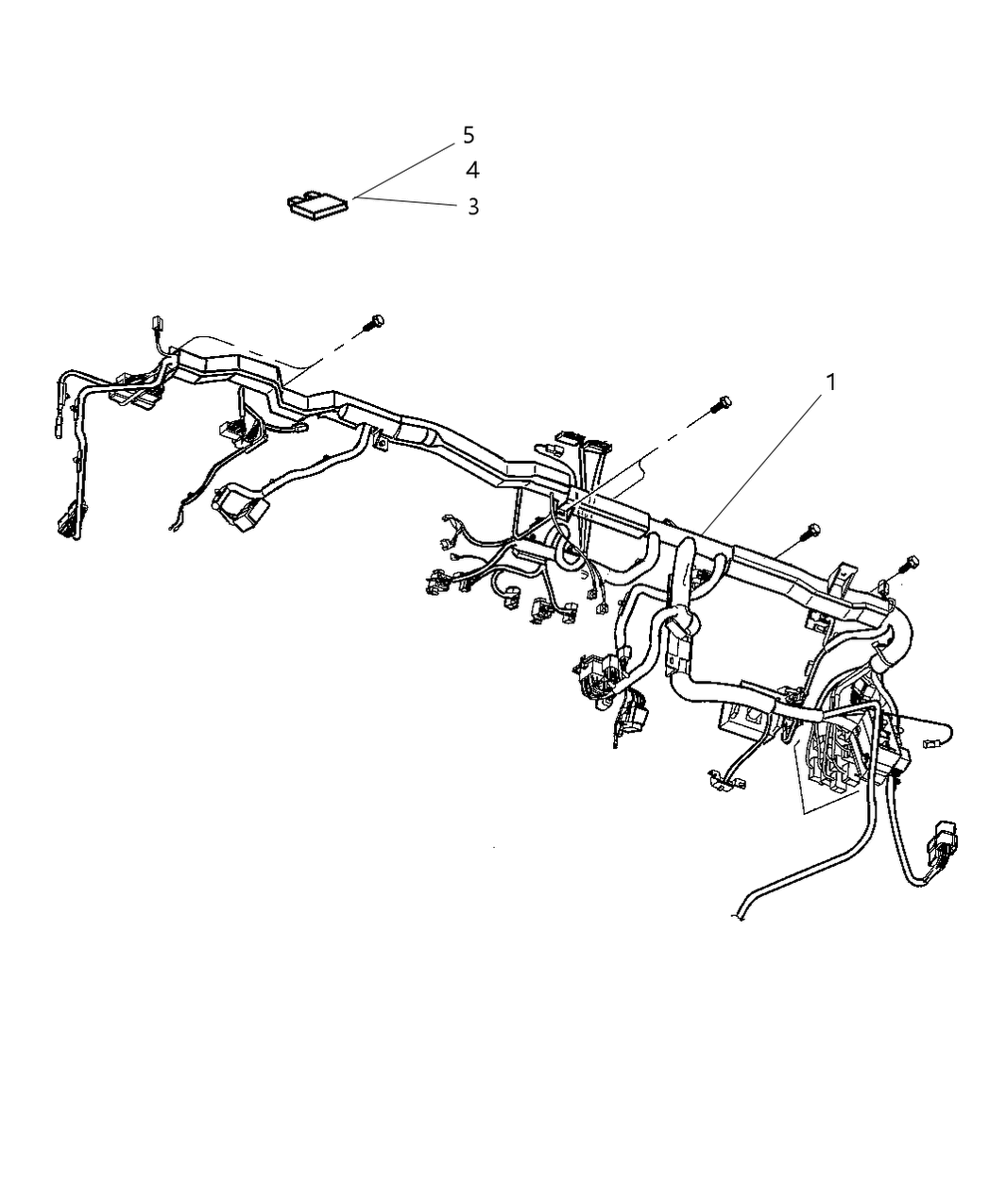 Mopar 56021024AQ Wiring-Instrument Panel