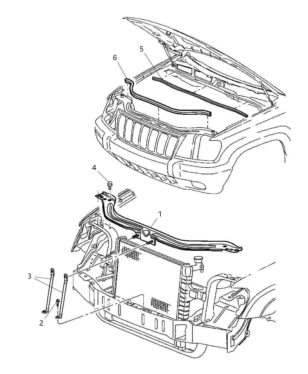 Mopar 55136171AC Bracket-Radiator