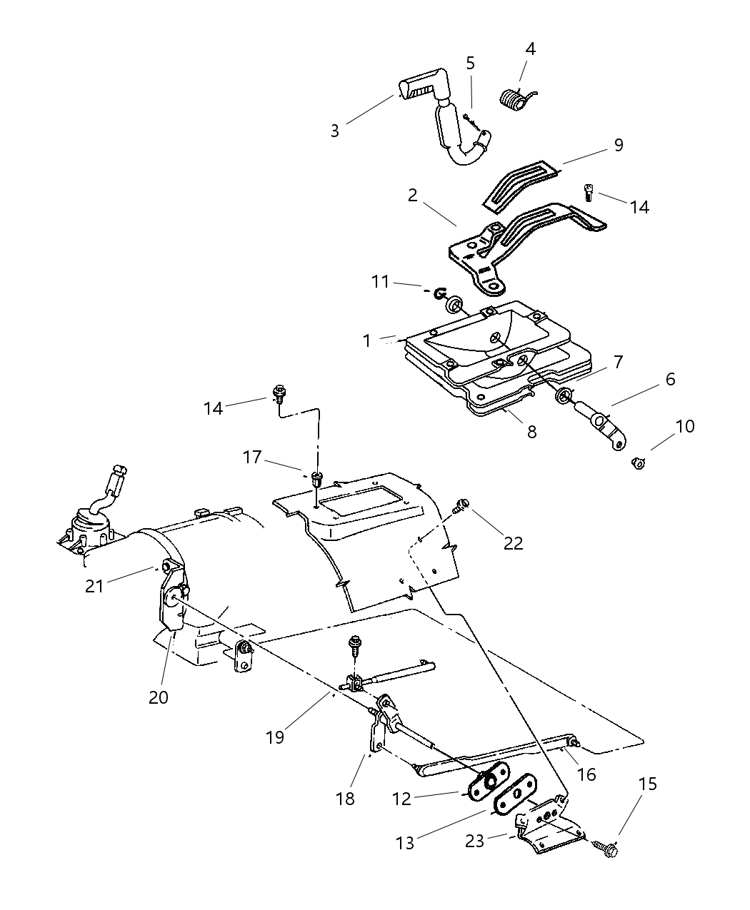 Mopar 52078809 Rod Torque Shaft To TRANSF