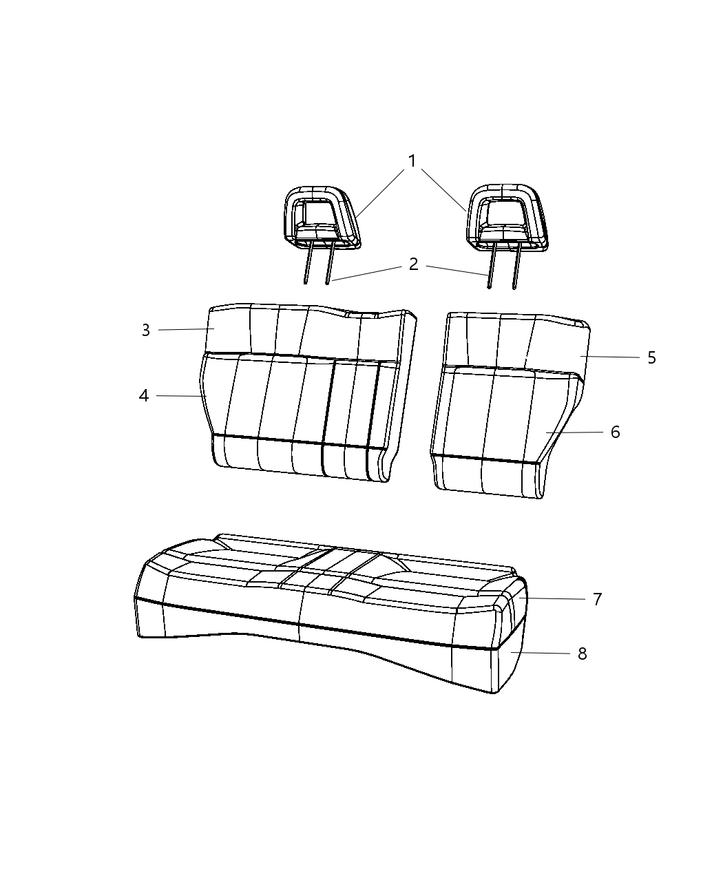 Mopar 68093137AA Foam-Seat Back