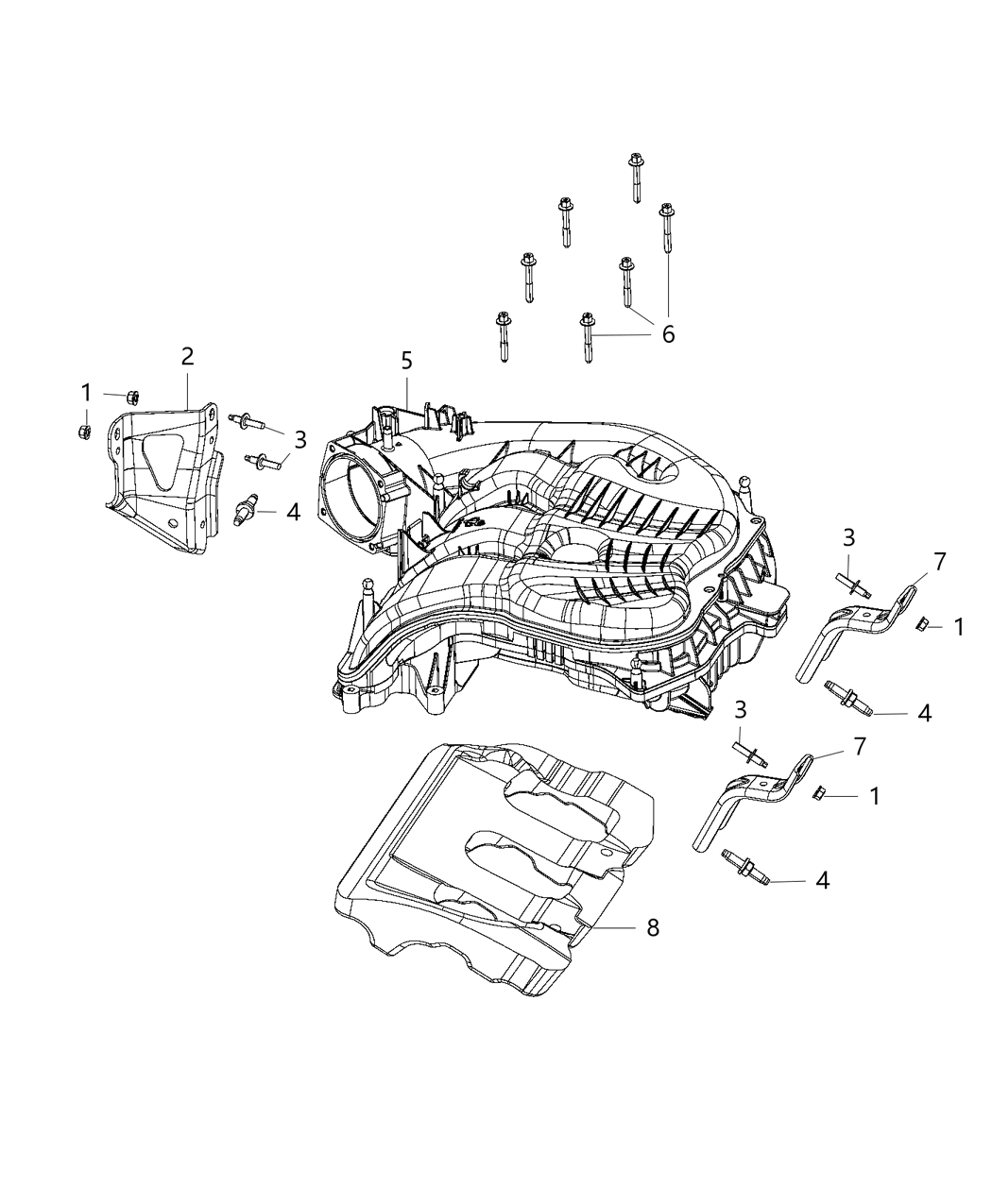 Mopar 4861858AA Bracket-Intake Manifold