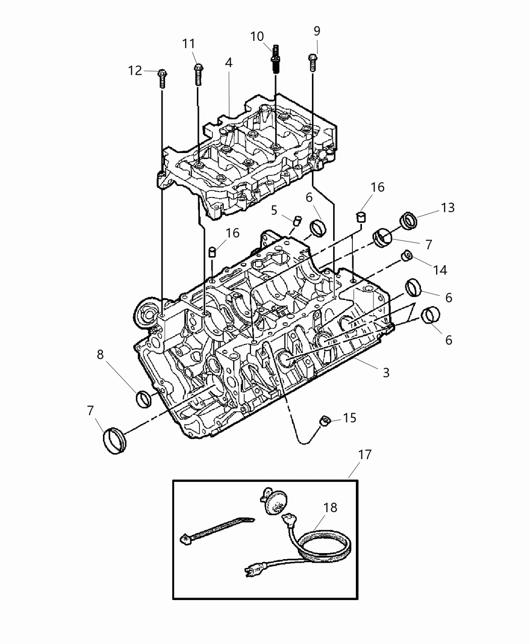 Mopar 5103475AA Block-Short