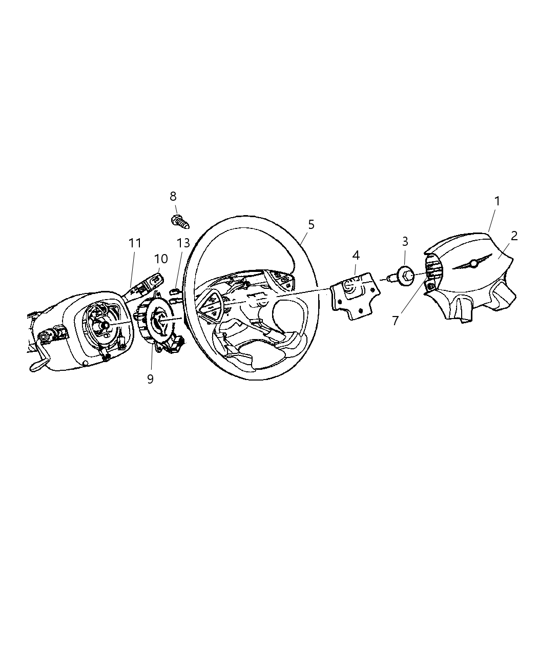 Mopar 5179846AA Wiring-Steering Wheel