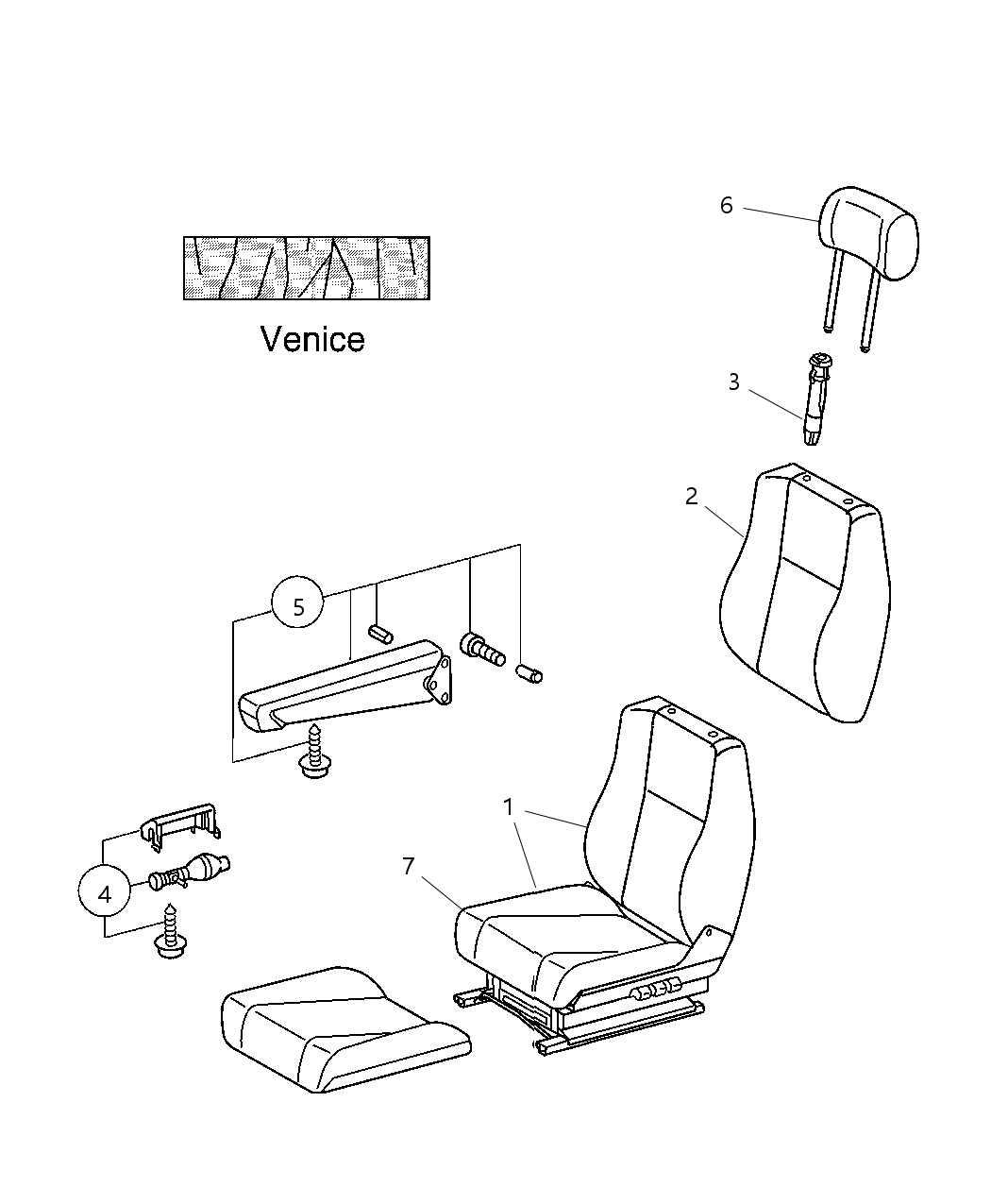 Mopar 5127117AA Seat-Front