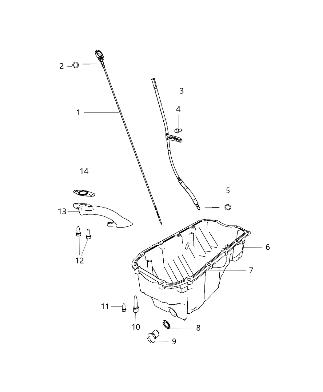 Mopar 68228212AA Tube-Oil Pickup