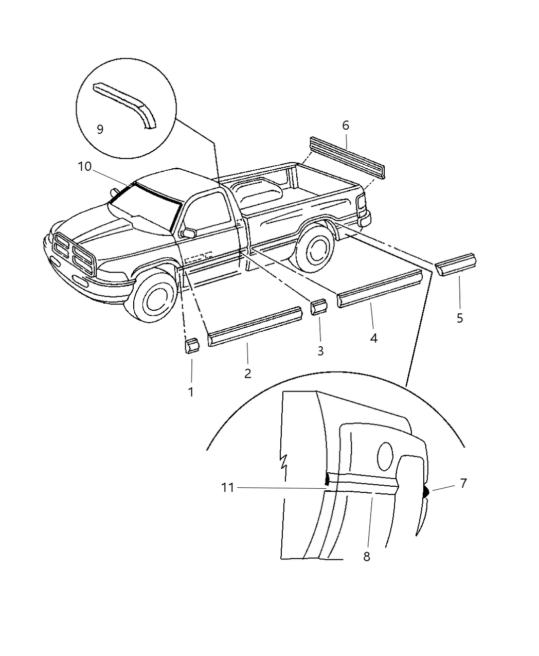 Mopar 55274894 Molding-Door