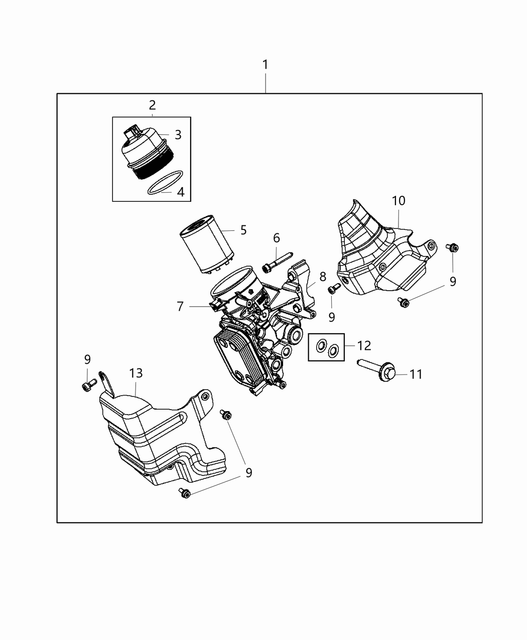 Mopar 68095378AA Seal-Oil Filter Cap