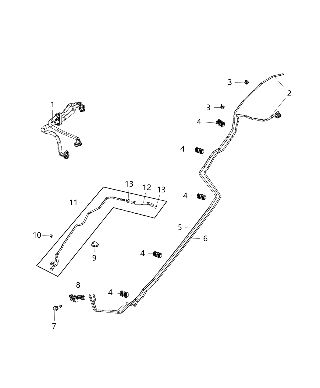 Mopar 68217071AA Tube-Fuel Return