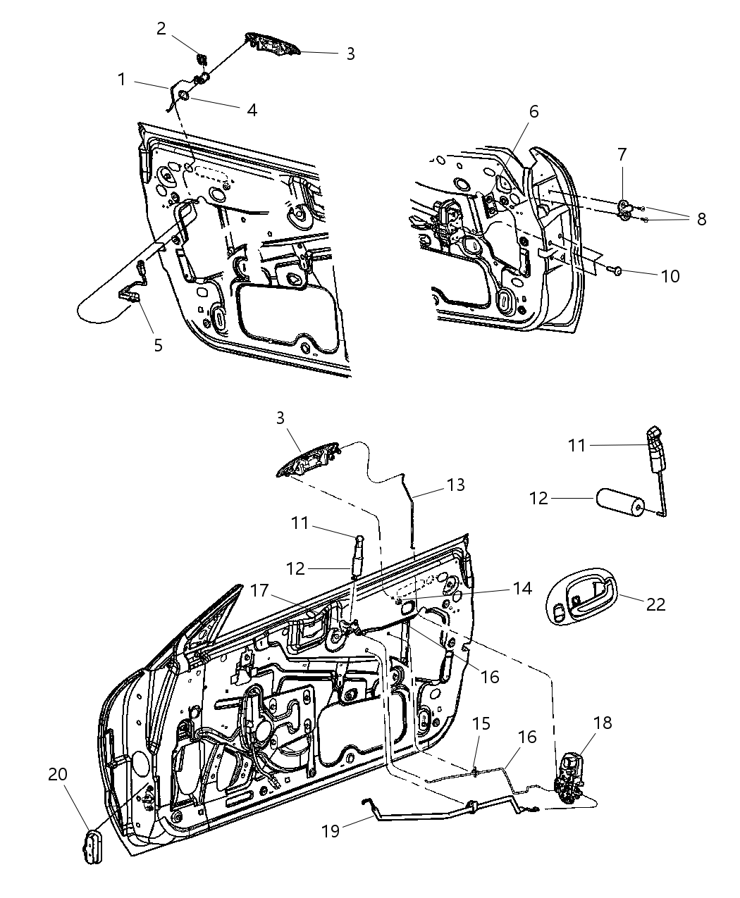 Mopar FX32YBPAD Knob-Door Latch