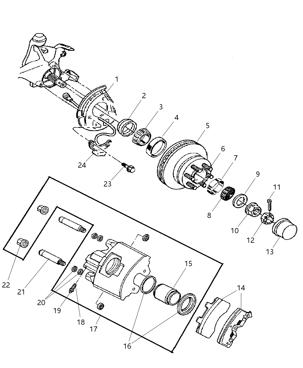 Mopar BHKH5585 Disc Pkg-Front Brake