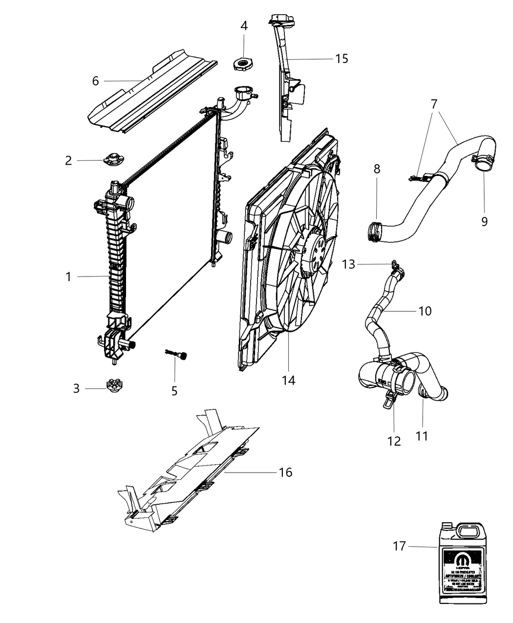 Mopar 68190442AA BAFFLE-Air Inlet