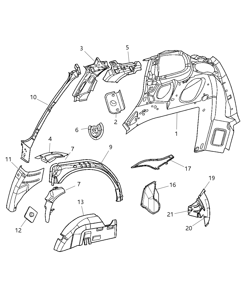 Mopar 5073239AA EXHAUSTER-BODYSIDE Aperture