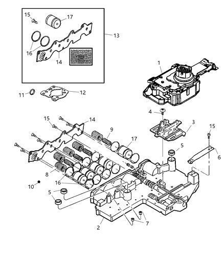 2004 Jeep Grand Cherokee Valve Body Diagram 2