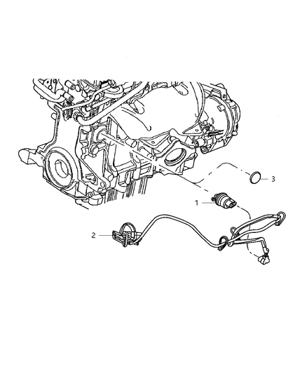 2007 Chrysler PT Cruiser Block Heater Diagram 1