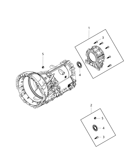 2016 Jeep Grand Cherokee Case , Extension & Adapter Diagram 5