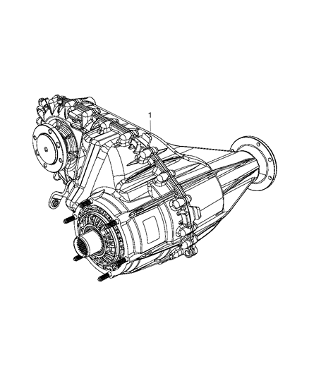 2013 Ram 3500 Transfer Case Diagram for 68069703AD