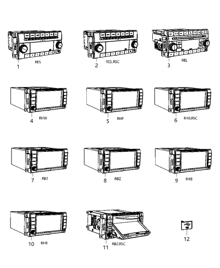 2011 Chrysler Town & Country Radios Diagram