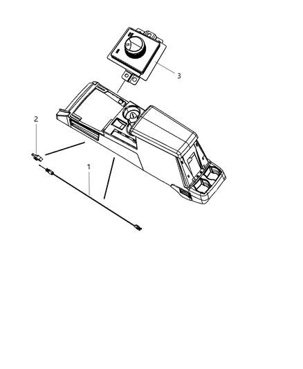 2008 Dodge Nitro Switch-Transfer Case Diagram for 68020759AA