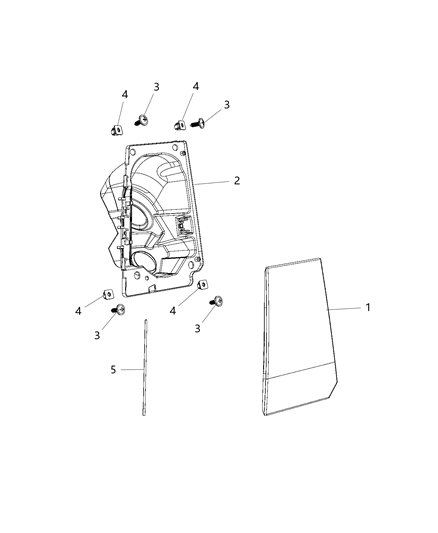 2018 Ram ProMaster 2500 Door-Fuel Fill Diagram for 5XP08WS2AC