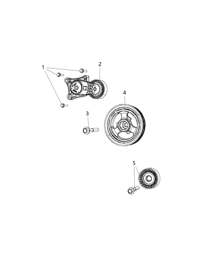 2017 Jeep Renegade Pulley & Related Parts Diagram 2