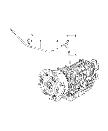 2015 Ram 5500 Oil Filler Tube & Related Parts Diagram 2