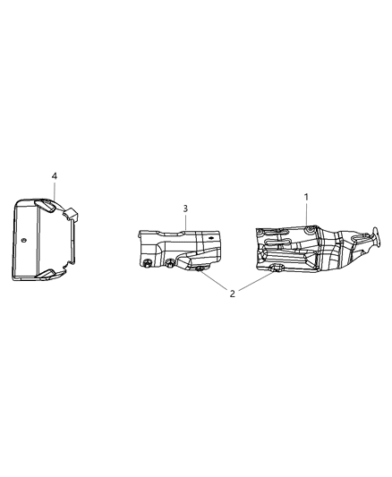 2012 Chrysler 200 Exhaust System Heat Shield Diagram