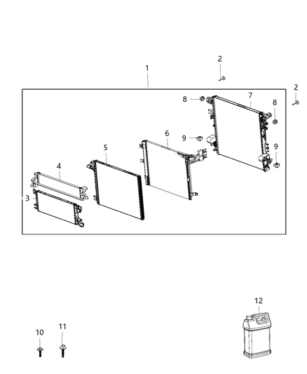 2019 Jeep Wrangler Module-Cooling Diagram for 68272750AC