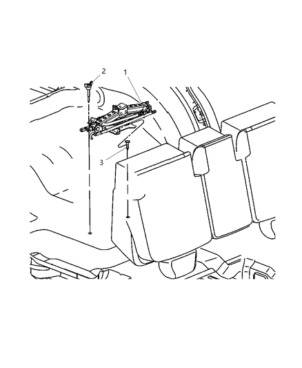 2004 Dodge Durango Jack & Storage Diagram