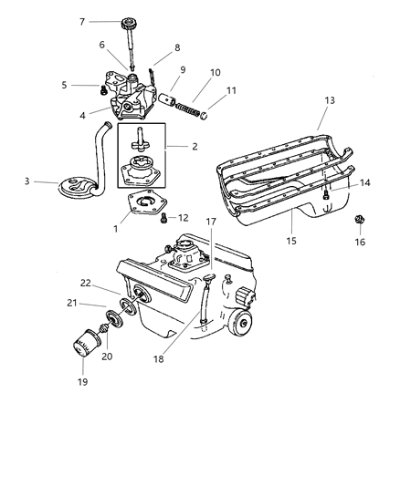 2000 Dodge Durango Engine Oiling Diagram 3