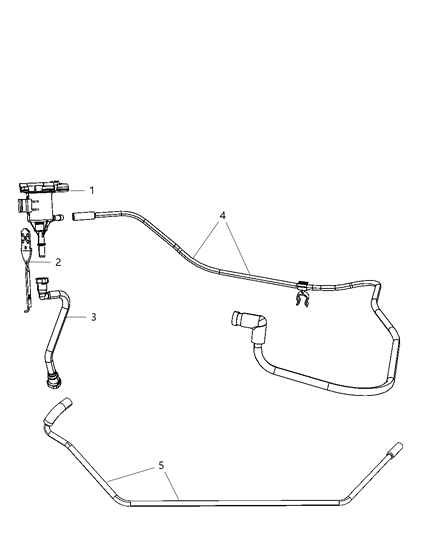 2010 Dodge Charger Hose-CANISTER PURGE Diagram for 4578626AA