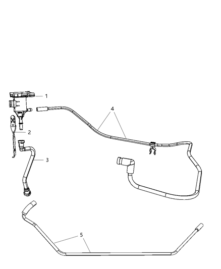 2010 Chrysler 300 Emission Control Vacuum Harness Diagram