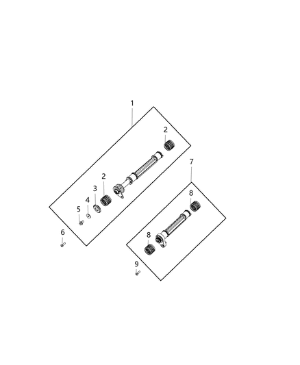 2021 Jeep Cherokee Balance Shafts And Oil Pump Assembly Diagram 1