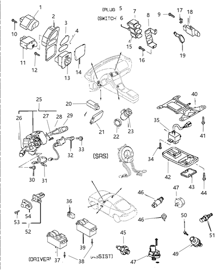 1998 Dodge Avenger Switches Diagram