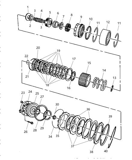 1998 Dodge Dakota Overdrive Clutch Diagram