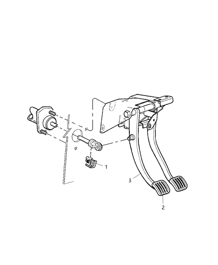 Clutch Pedal - 2002 Jeep Liberty