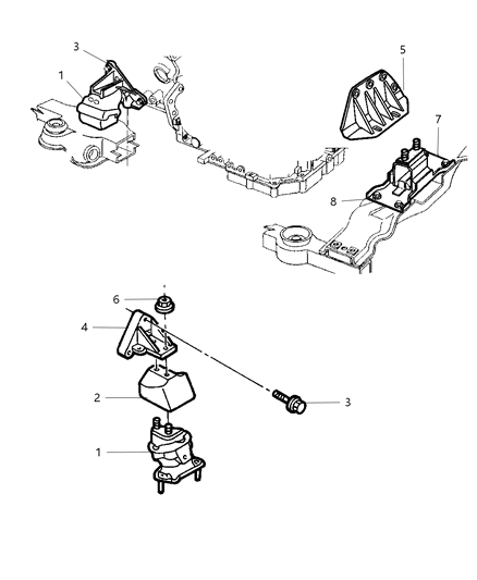 2003 Dodge Intrepid Engine Mounts Diagram 2