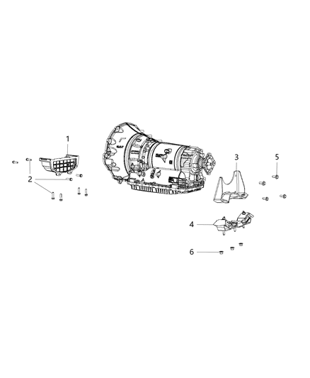 2016 Ram 1500 Transmission Support Diagram 4