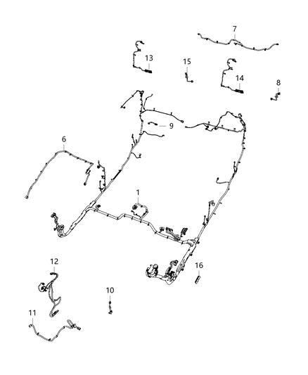 2020 Ram 2500 Wiring-Jumper Diagram for 68411222AA