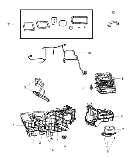 2012 Ram 3500 Heater Unit Diagram