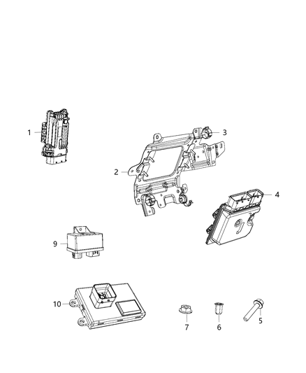 2020 Jeep Renegade Shield-Heat Diagram for 68430877AB