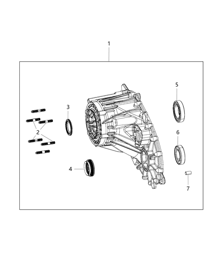 2020 Ram 1500 Front Case & Related Parts Diagram 1