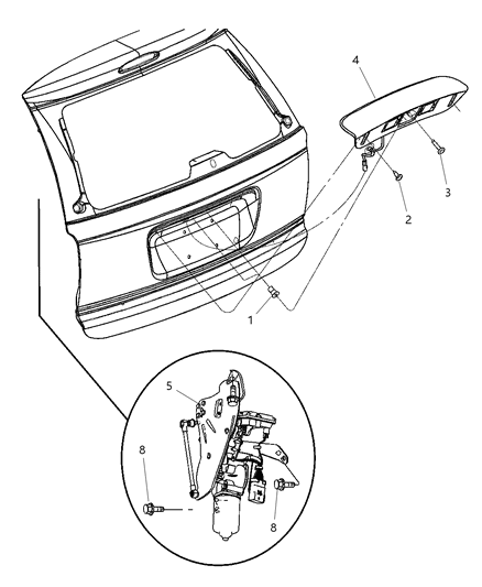 2001 Chrysler Voyager Link-Control Diagram for 5019035AA