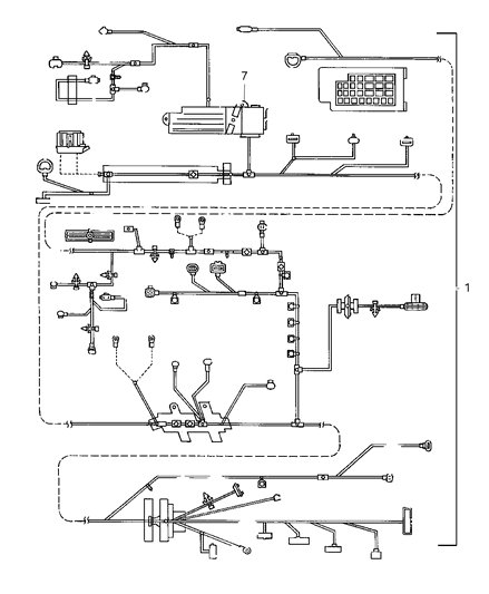 1997 Chrysler Cirrus Wiring - Headlamp To Dash Diagram