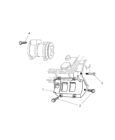 2002 Chrysler Prowler Mounting - Compressor Diagram