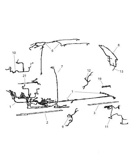 2002 Dodge Caravan Wiring Unified Body Diagram for 4868974AC